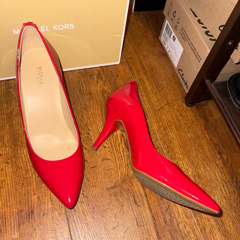 Michael Kors Bold Red Stiletto Heels